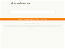 Tablet Screenshot of abpanandalive.com